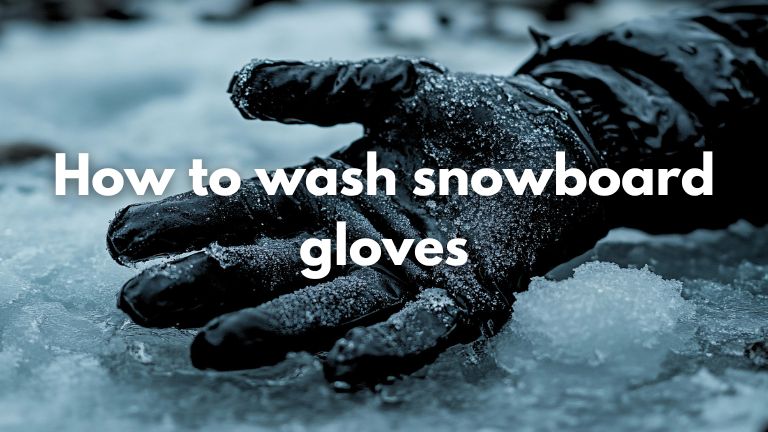 how to wash snowboard gloves