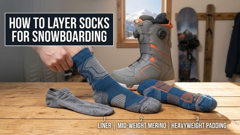 how to layer socks for snowboarding