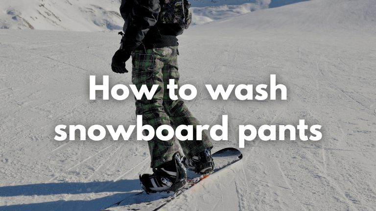 how to wash snowboard pants